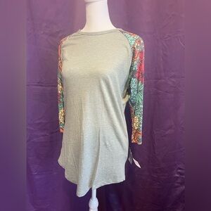 Colorful Floral 3/4 Sleeve (Randy)